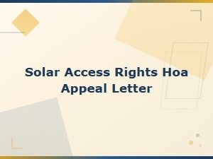 Solar Access Rights: How to Appeal Hoa Restrictions